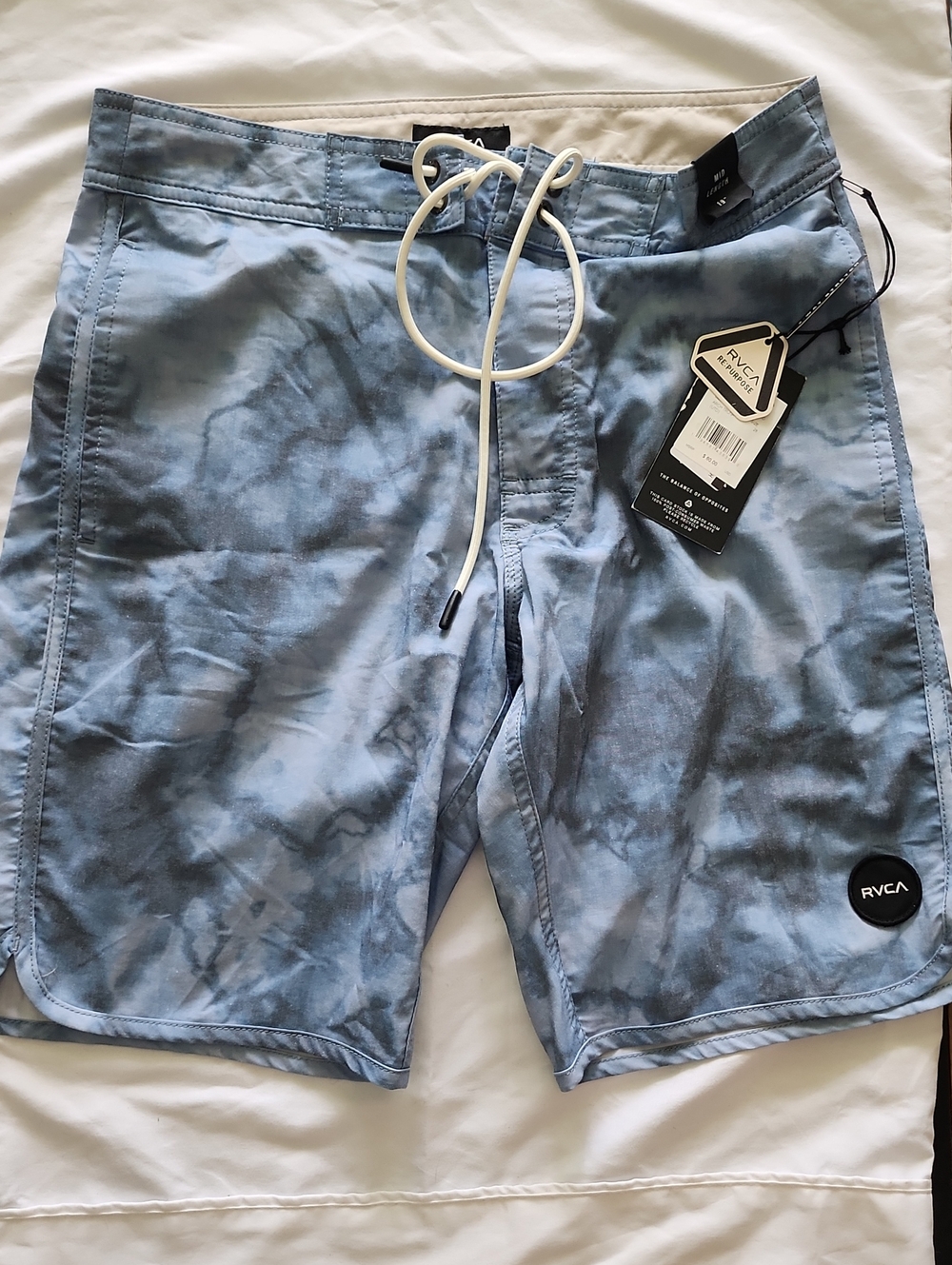 RVCA Re-Purpose Men's Tie Dye Cloud Boardshorts Swim Trunks NWT 28